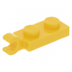 LEGO lapos elem 1x2 vízszintes fogóval, sárga (63868)